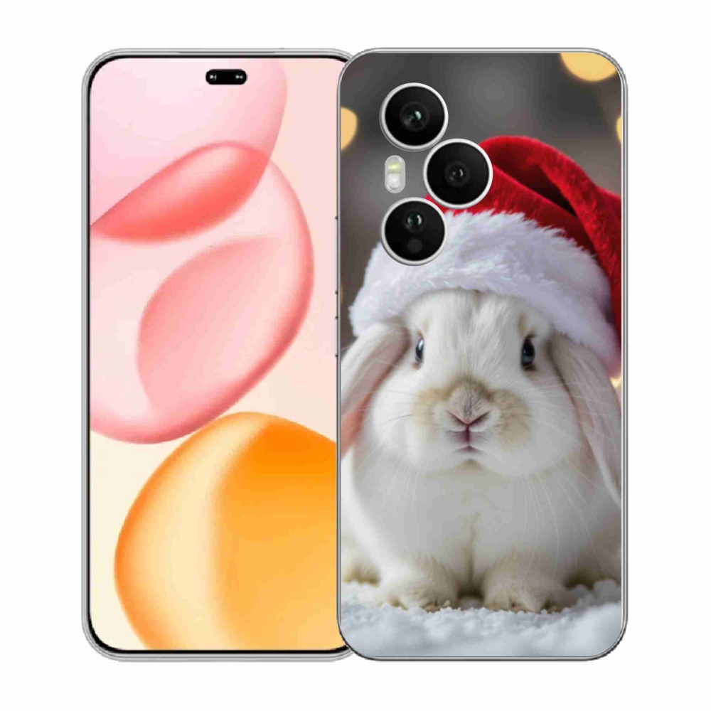 Gelový kryt mmCase na Honor 400 Pro - vánoční králík