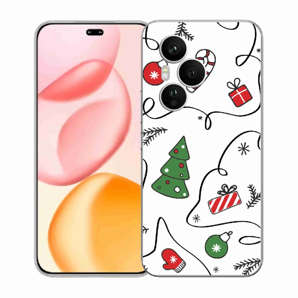 Gelový kryt mmCase na Honor 400 Pro - vánoční motivy