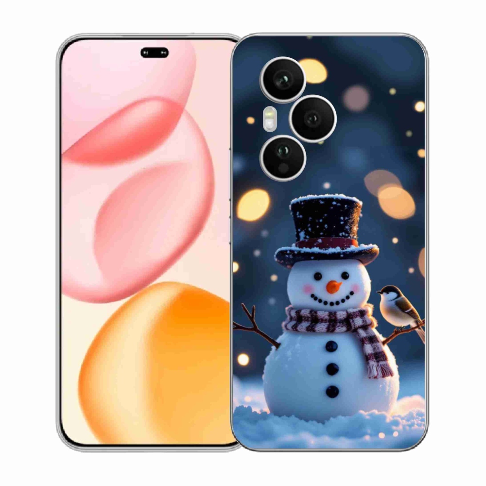 Gelový kryt mmCase na Honor 400 Pro - vánoční sněhulák