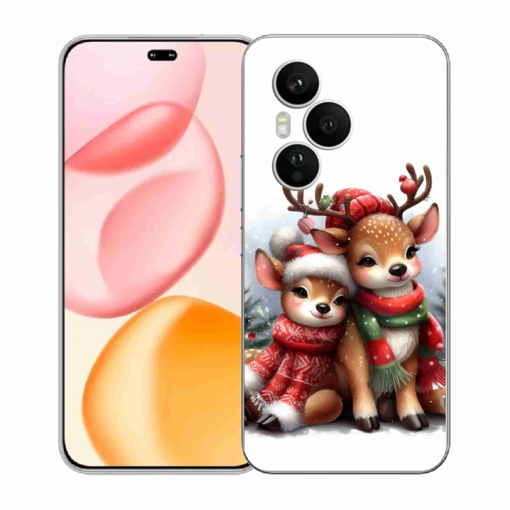 Gelový kryt mmCase na Honor 400 Pro - vánoční sobi