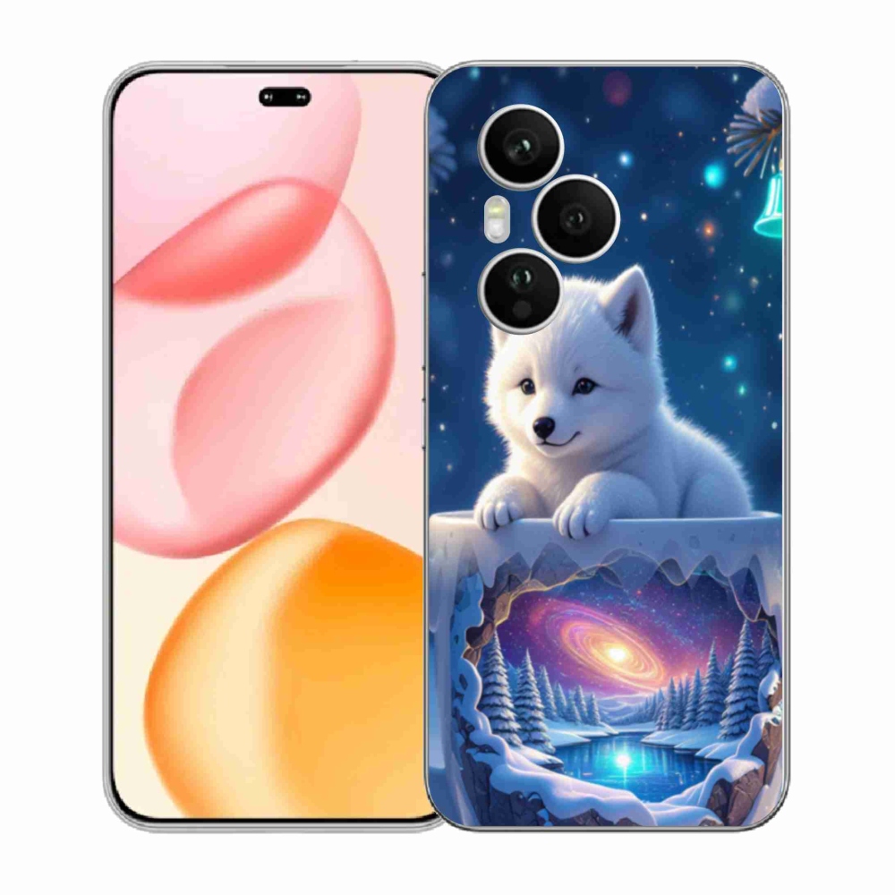 Gelový kryt mmCase na Honor 400 Pro - vánoční štěně