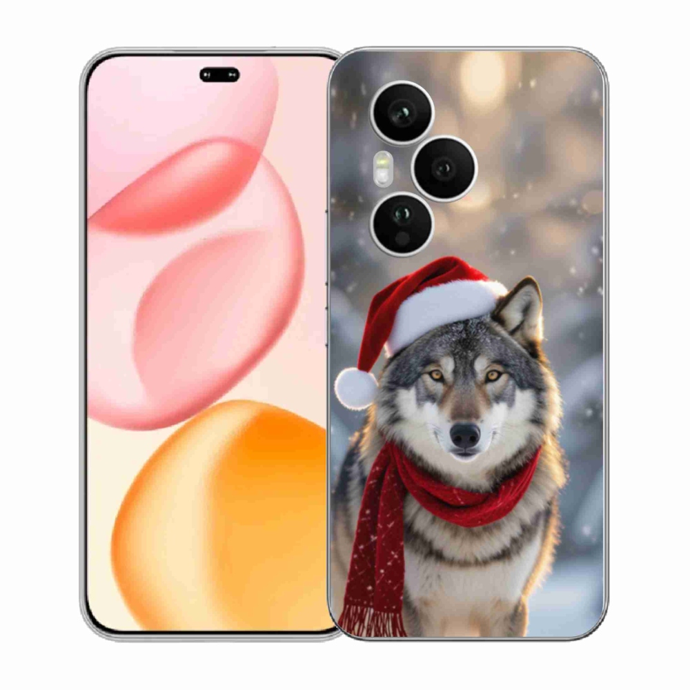 Gelový kryt mmCase na Honor 400 Pro - vánoční vlk