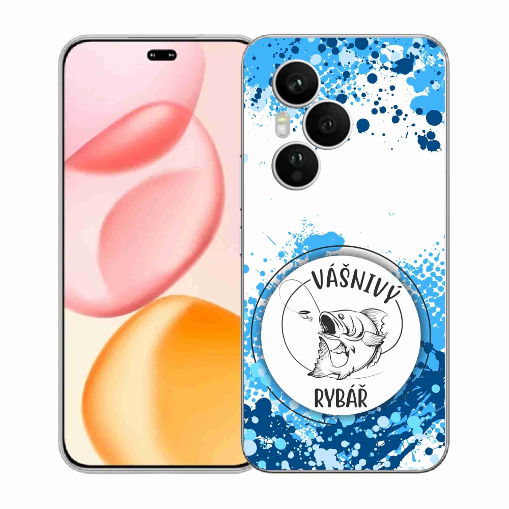Gelový kryt mmCase na Honor 400 Pro - vášnivý rybář bílé pozadí