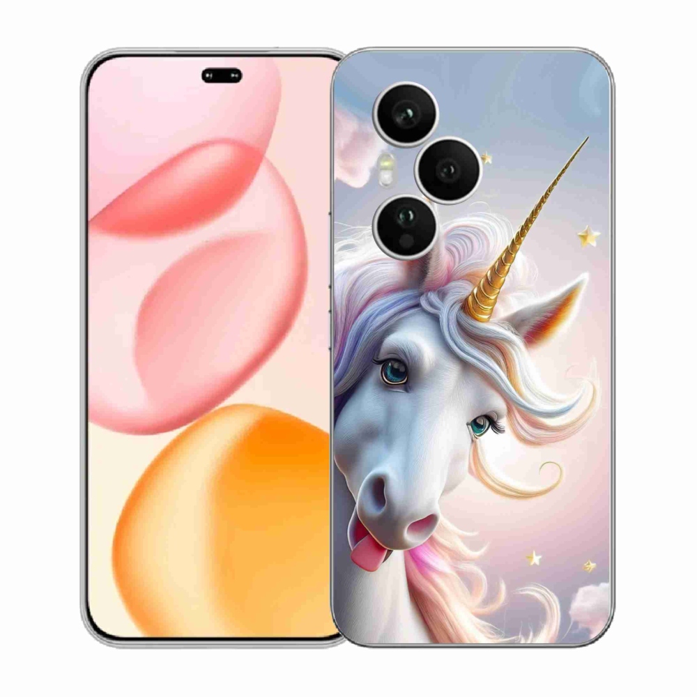 Gelový kryt mmCase na Honor 400 Pro - veselý jednorožec