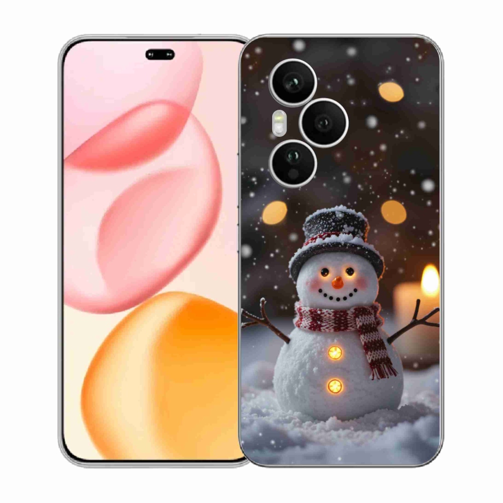 Gelový kryt mmCase na Honor 400 Pro - veselý sněhulák