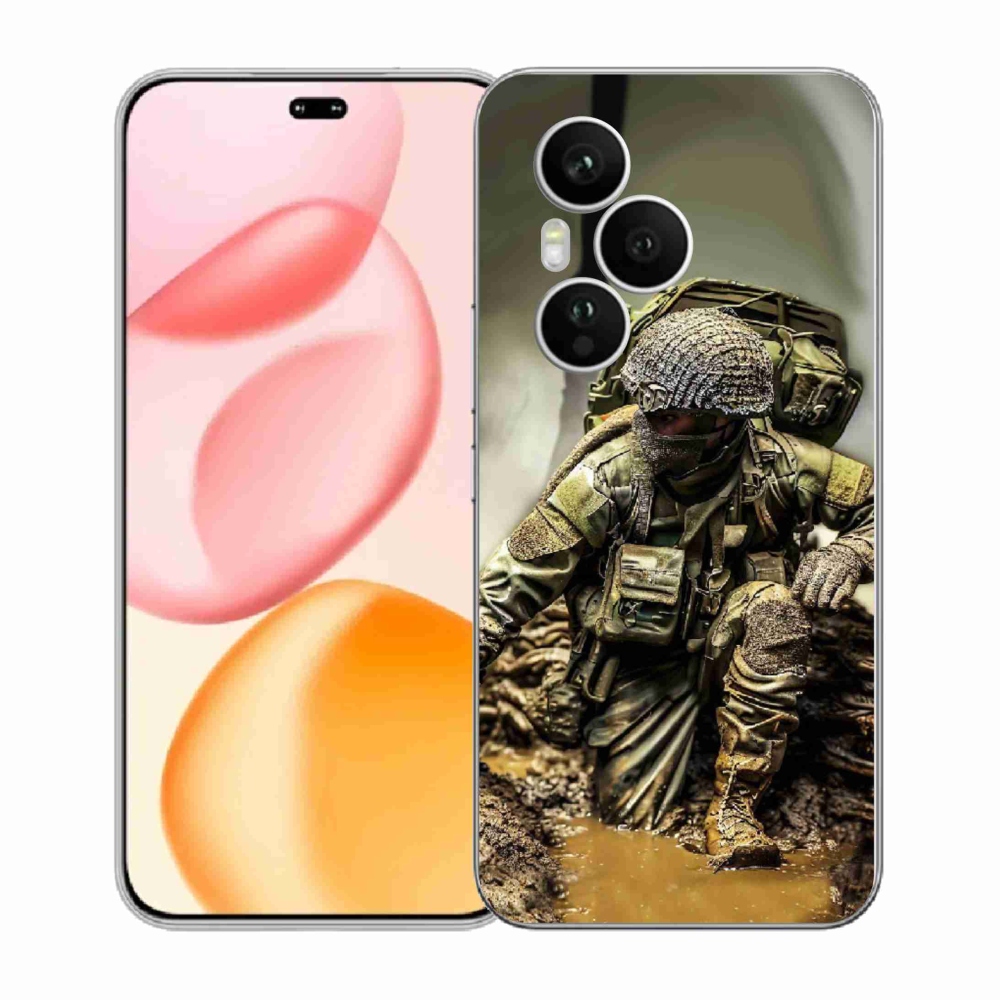Gelový kryt mmCase na Honor 400 Pro - voják