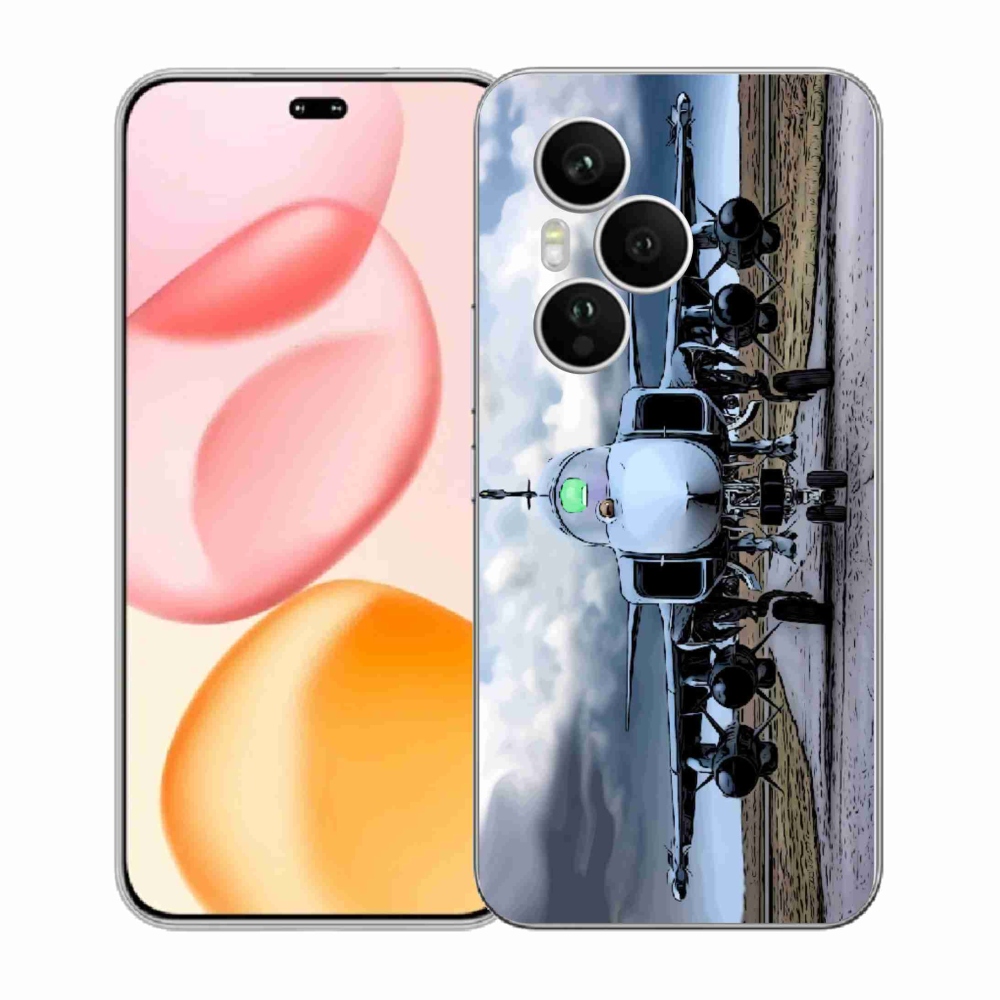 Gelový kryt mmCase na Honor 400 Pro - vojenské letadlo