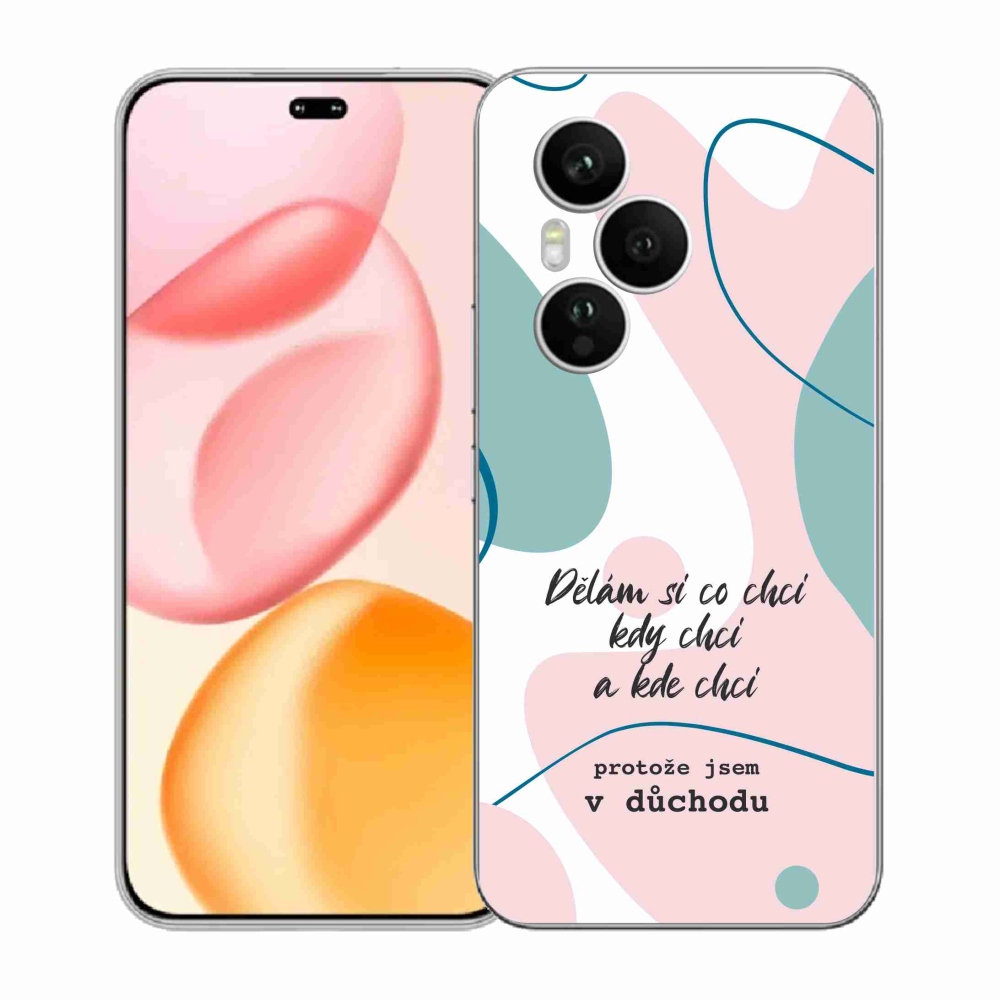 Gelový kryt mmCase na Honor 400 Pro - vtipný text 10 bílé pozadí