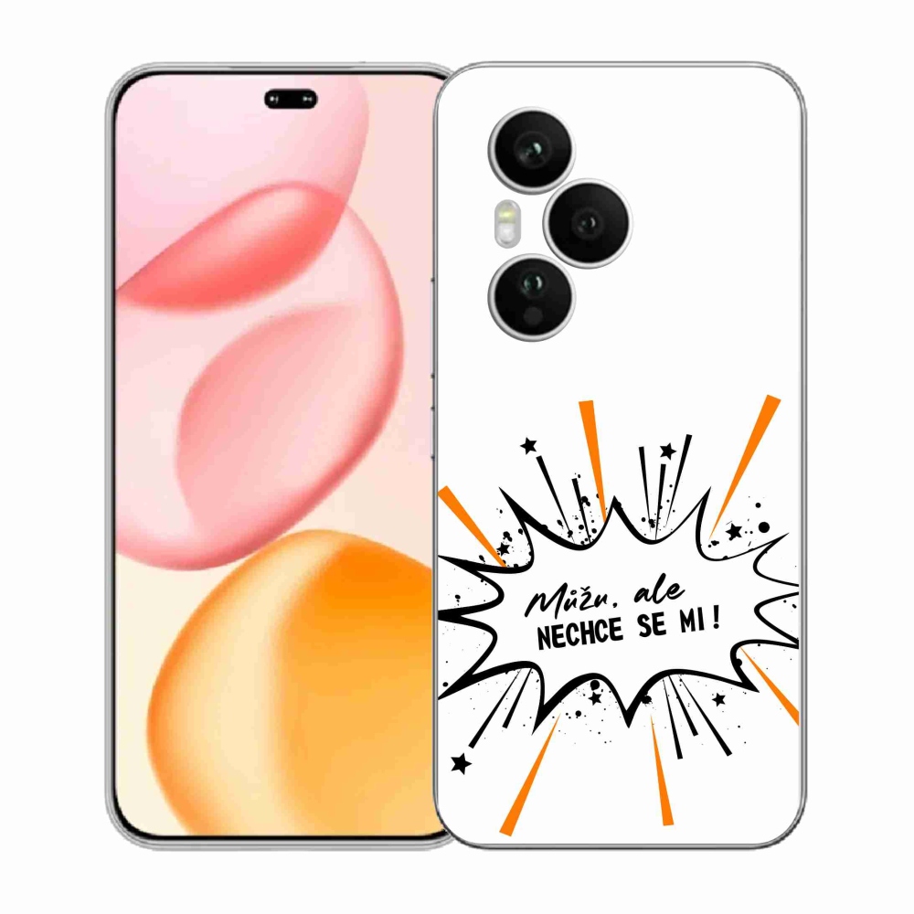 Gelový kryt mmCase na Honor 400 Pro - vtipný text 11 bílé pozadí