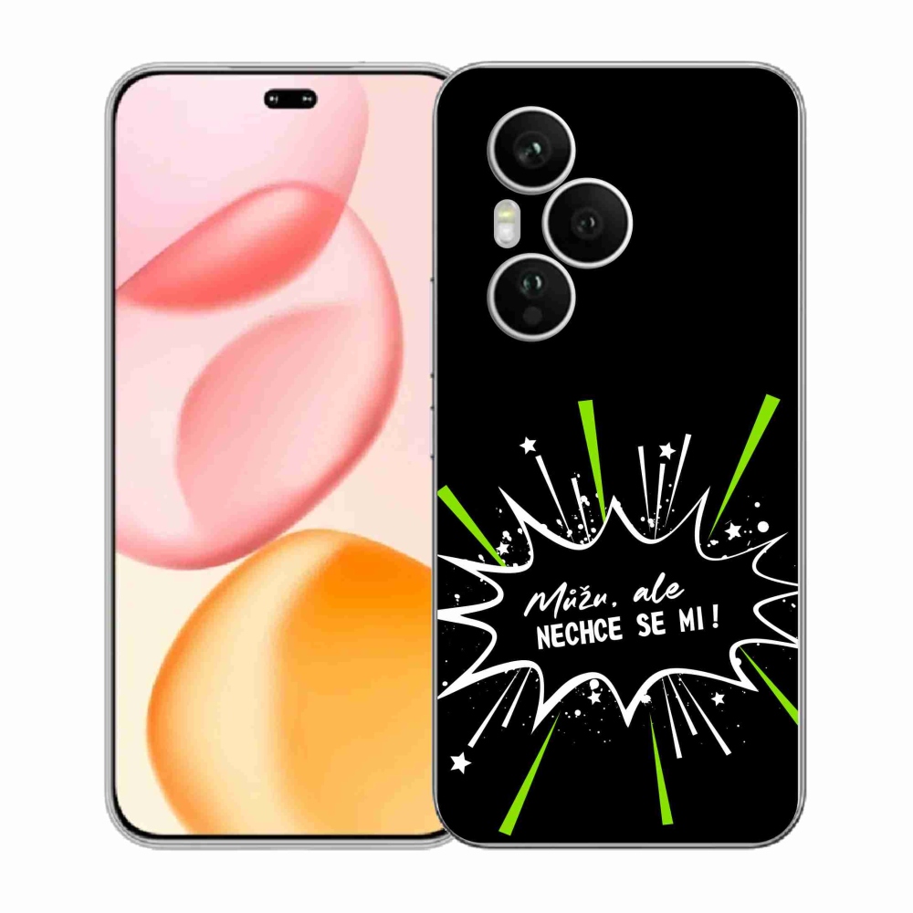 Gelový kryt mmCase na Honor 400 Pro - vtipný text 11 černé pozadí