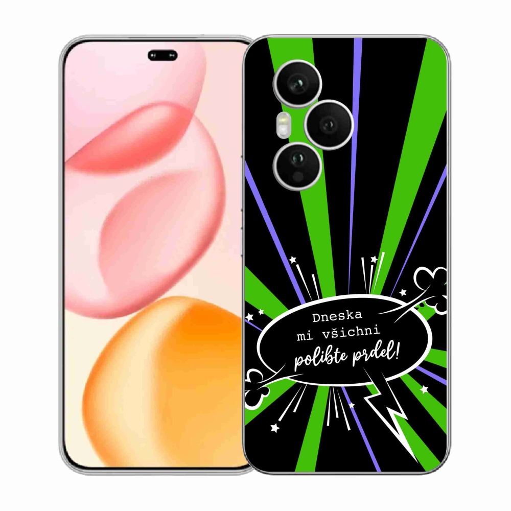 Gelový kryt mmCase na Honor 400 Pro - vtipný text 15 černé pozadí