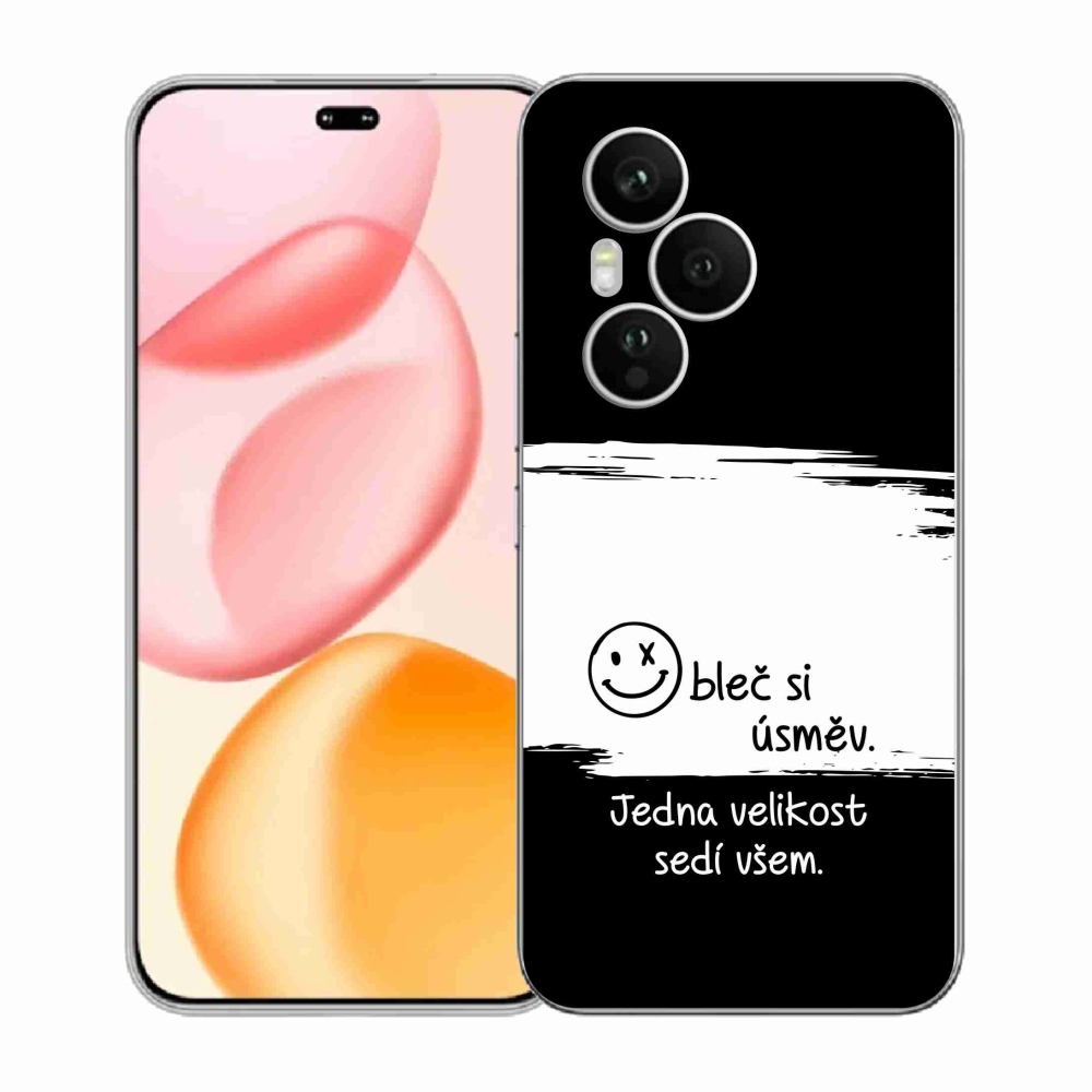 Gelový kryt mmCase na Honor 400 Pro - vtipný text 8 bíločerné pozadí