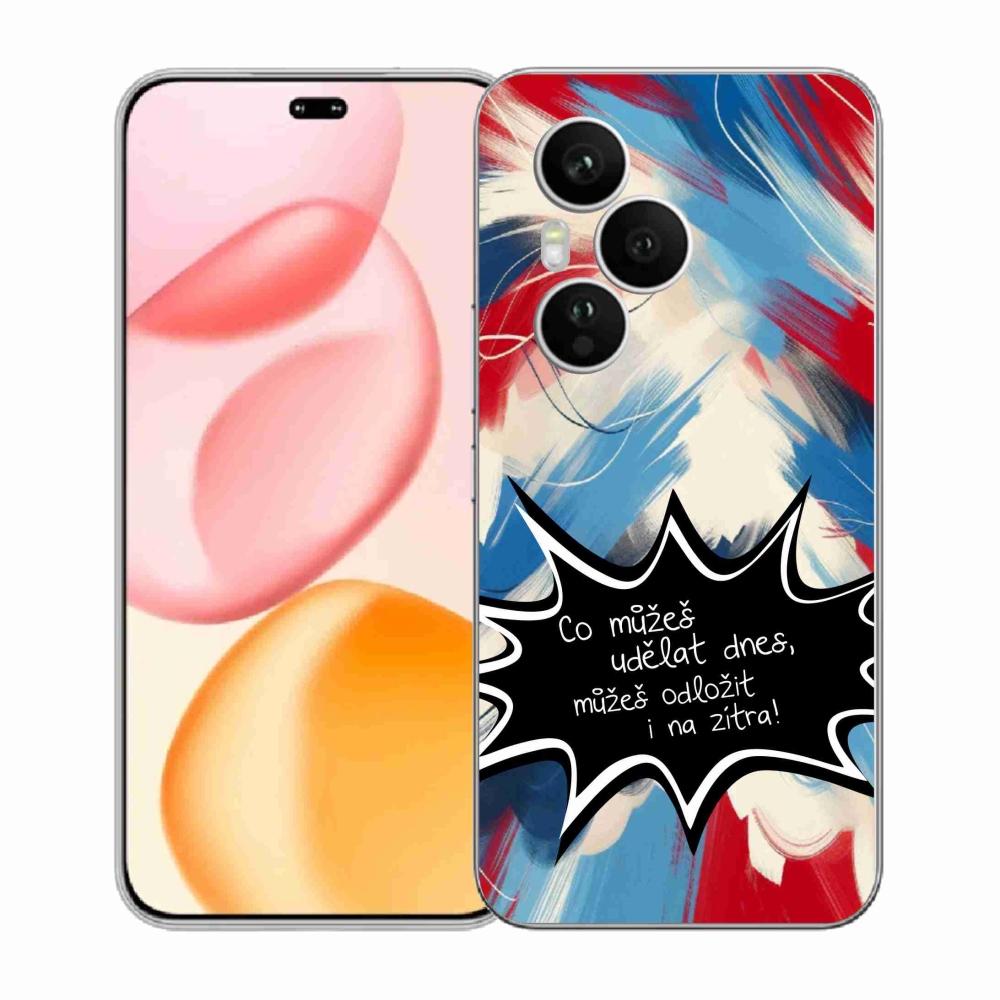 Gelový kryt mmCase na Honor 400 Pro - vtipný text 9 černé pozadí