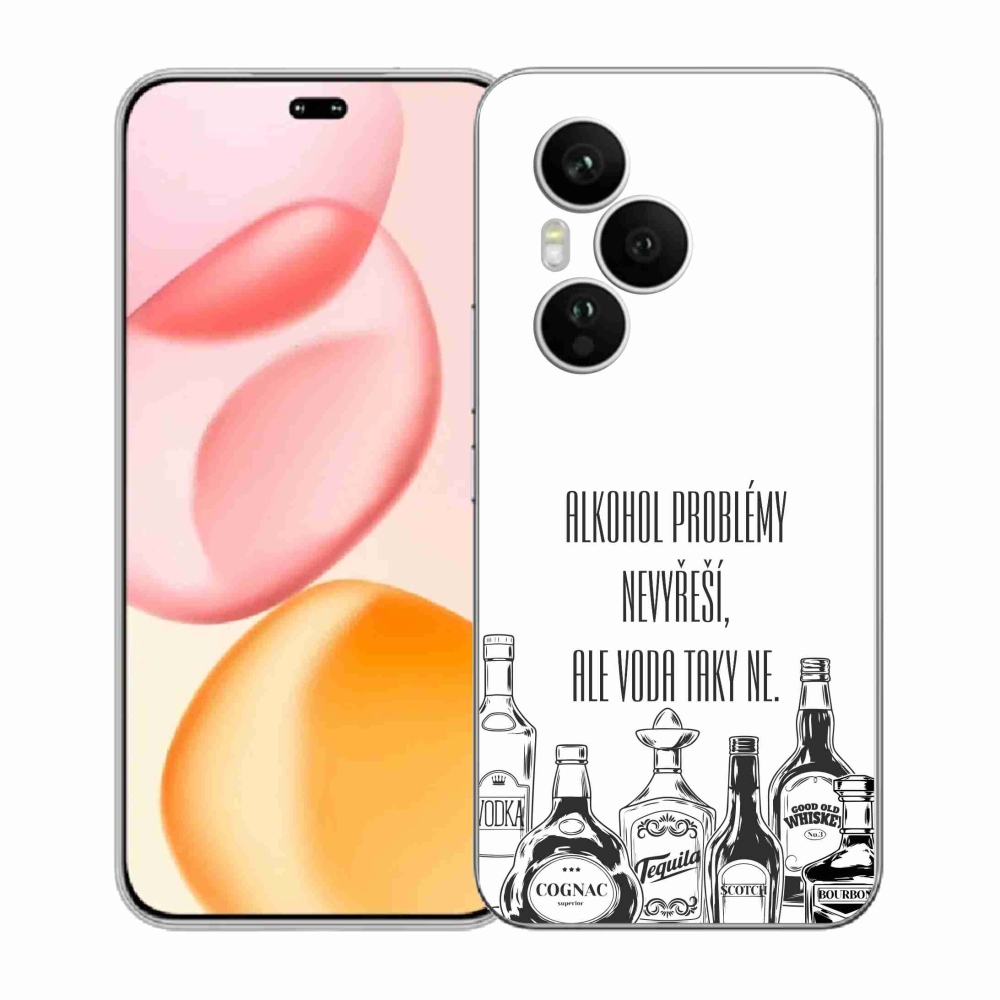 Gelový kryt mmCase na Honor 400 Pro - vtipný text bílé pozadí