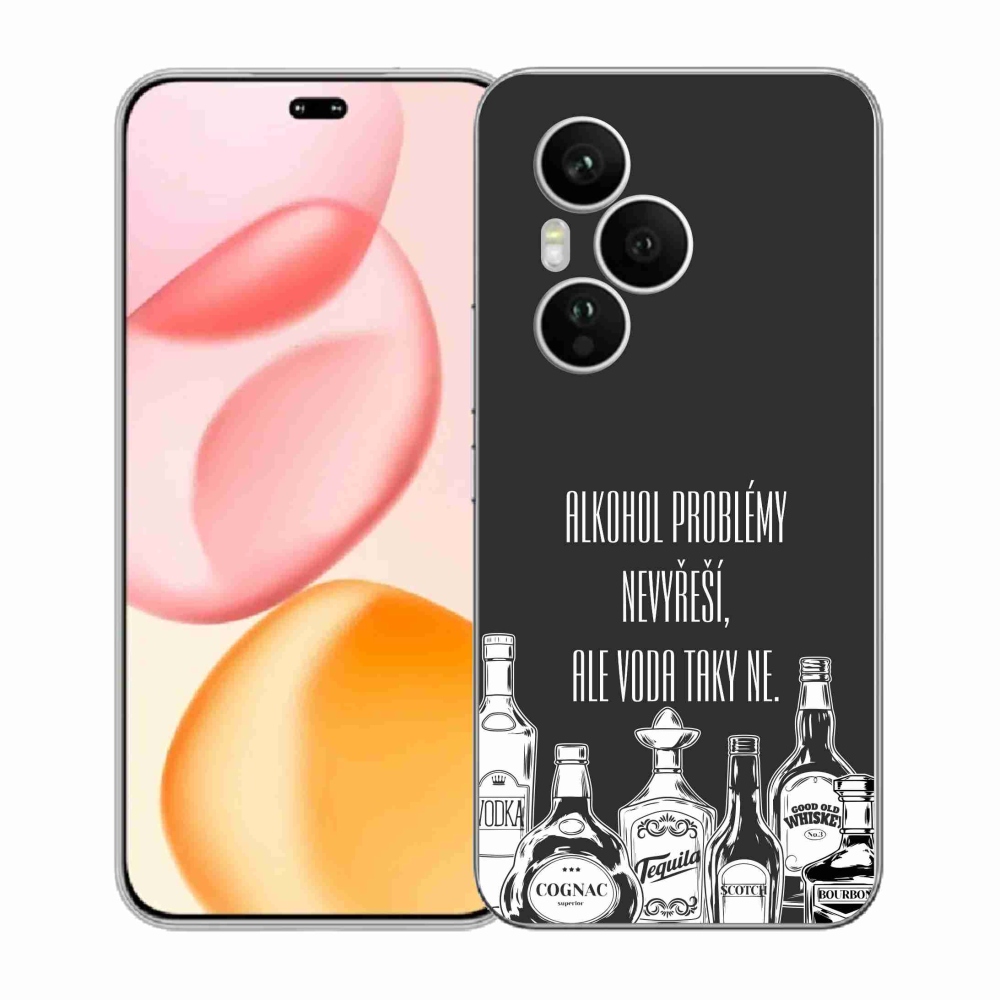 Gelový kryt mmCase na Honor 400 Pro - vtipný text černé pozadí