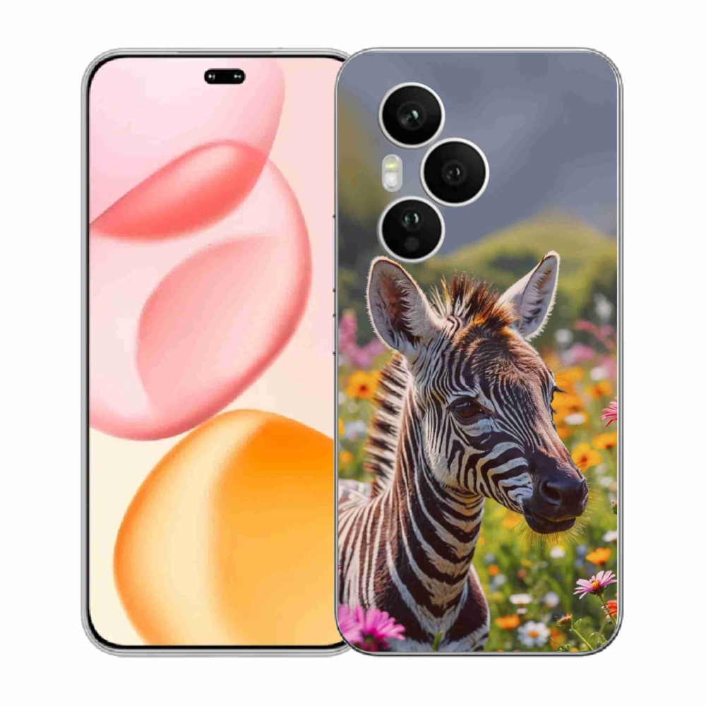 Gelový kryt mmCase na Honor 400 Pro - zebra na louce
