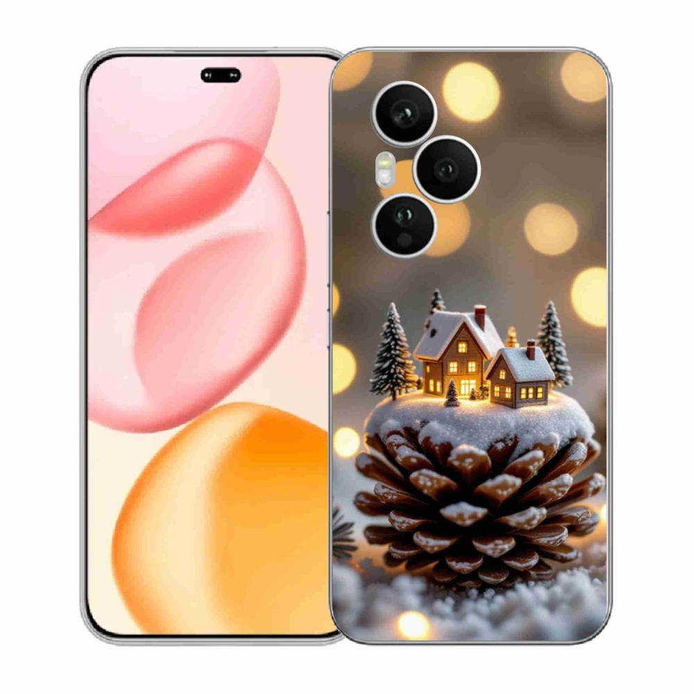 Gelový kryt mmCase na Honor 400 Pro - zimní vesnička