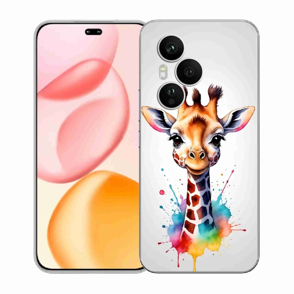Gelový kryt mmCase na Honor 400 Pro - žirafa 1