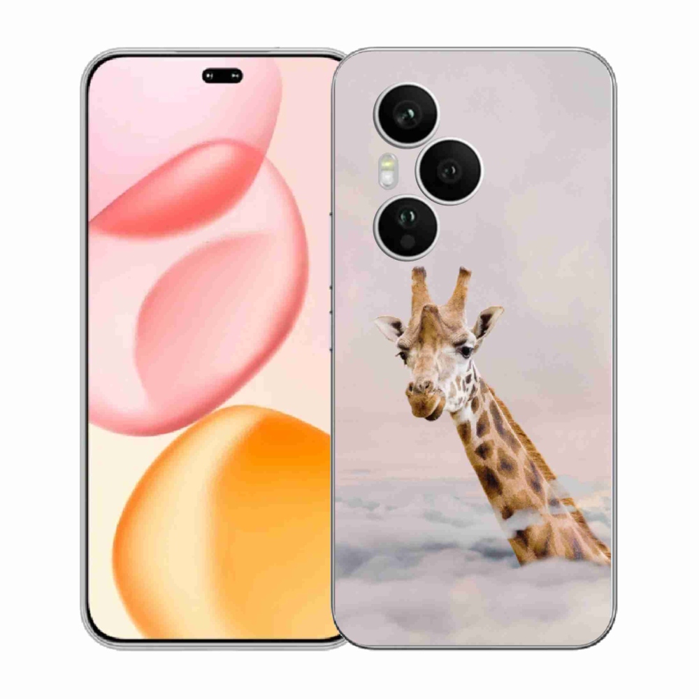 Gelový kryt mmCase na Honor 400 Pro - žirafa v oblacích