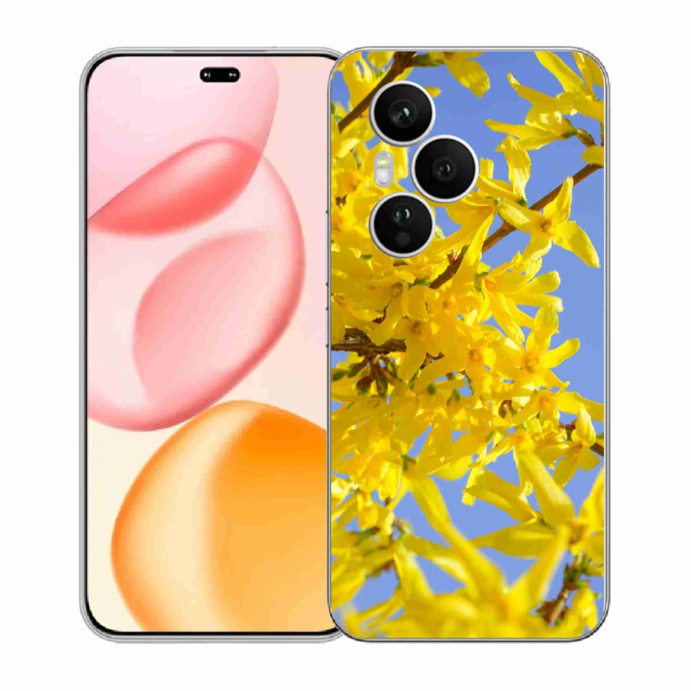 Gelový kryt mmCase na Honor 400 Pro - žluté květy