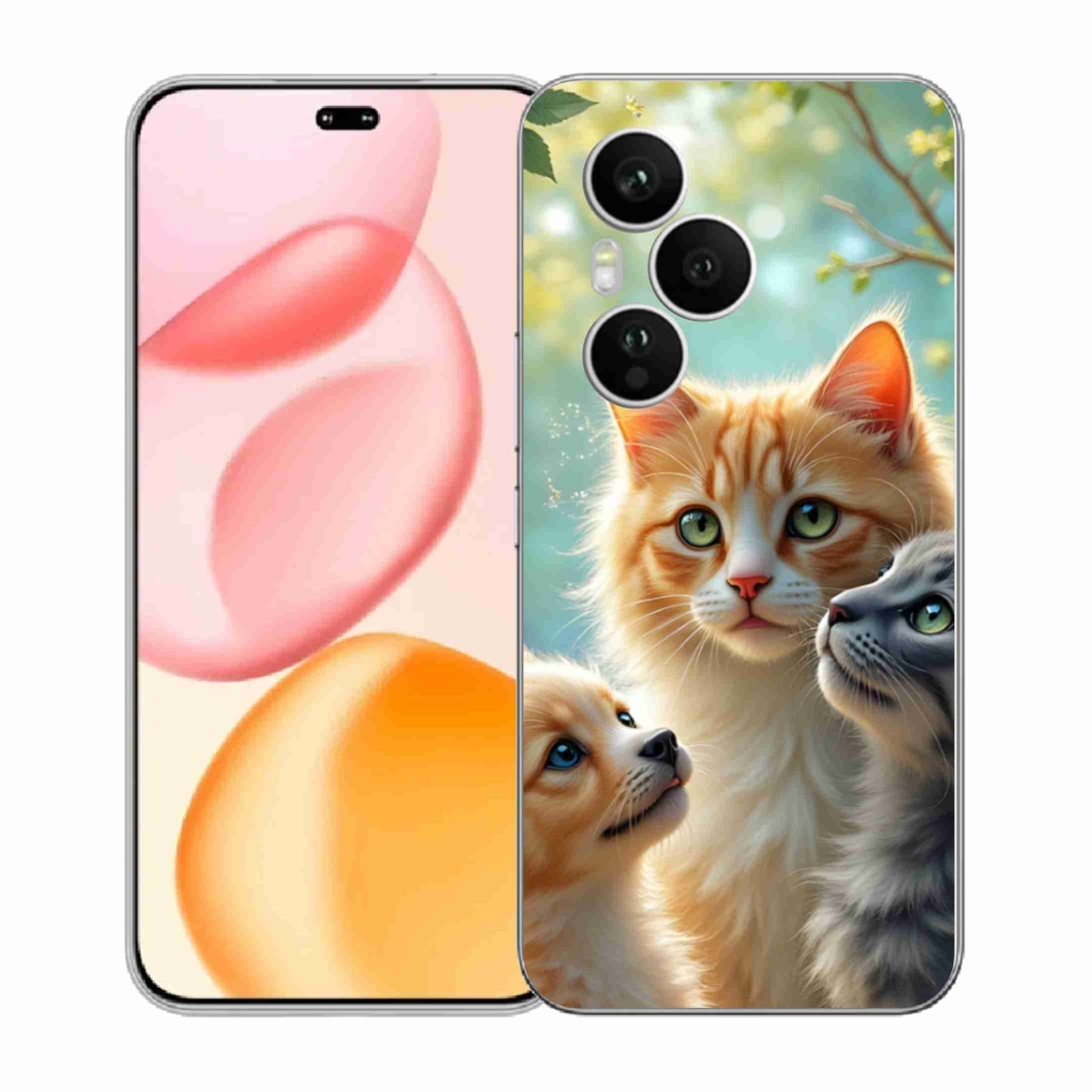 Gelový kryt mmCase na Honor 400 Pro - zvířecí přátelství 2