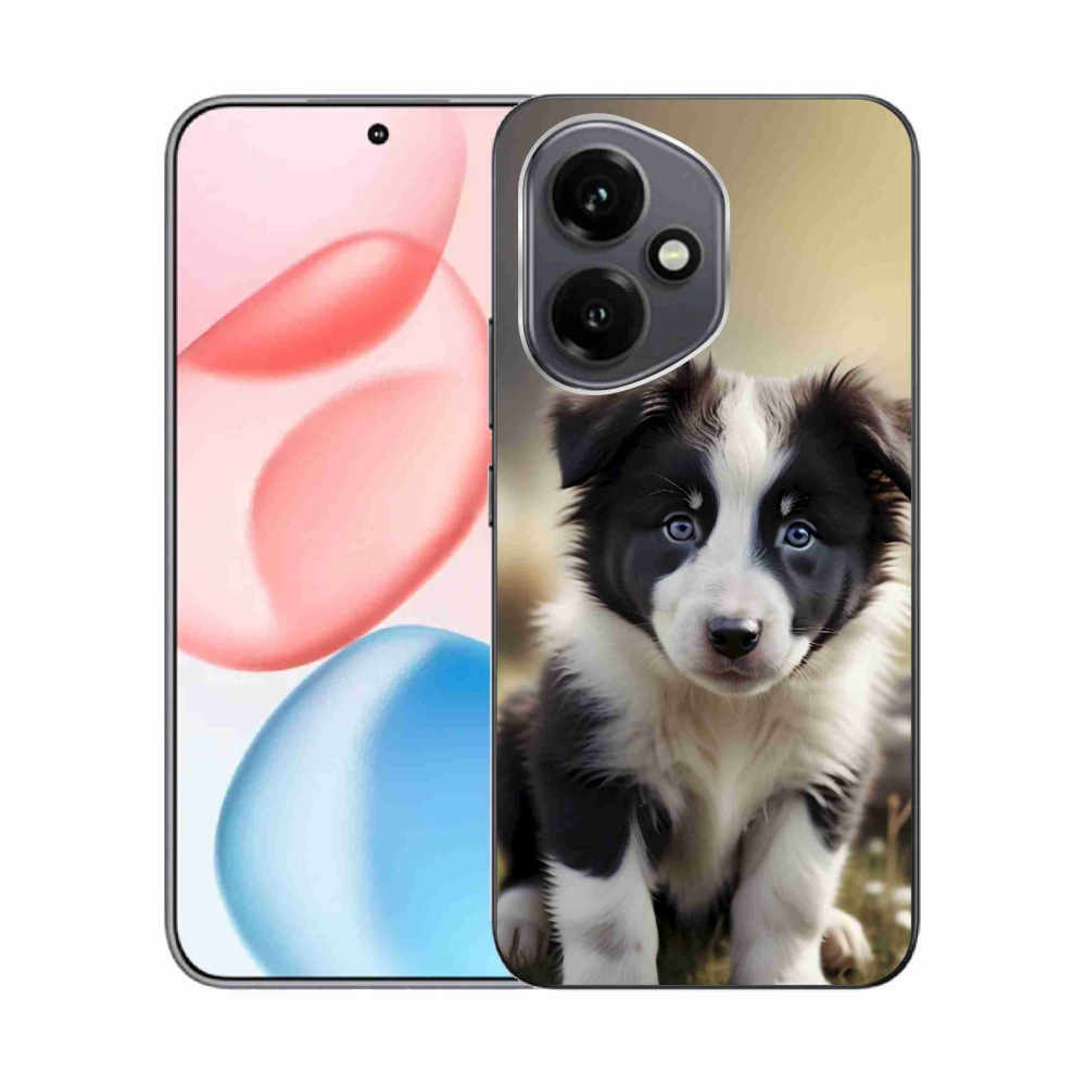 Gelový kryt mmCase na Honor 400 - roztomilá border kolie
