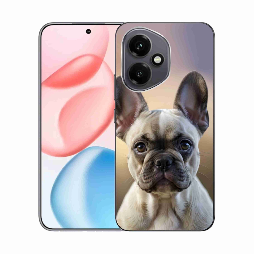 Gelový kryt mmCase na Honor 400 - roztomilý francouzský buldoček