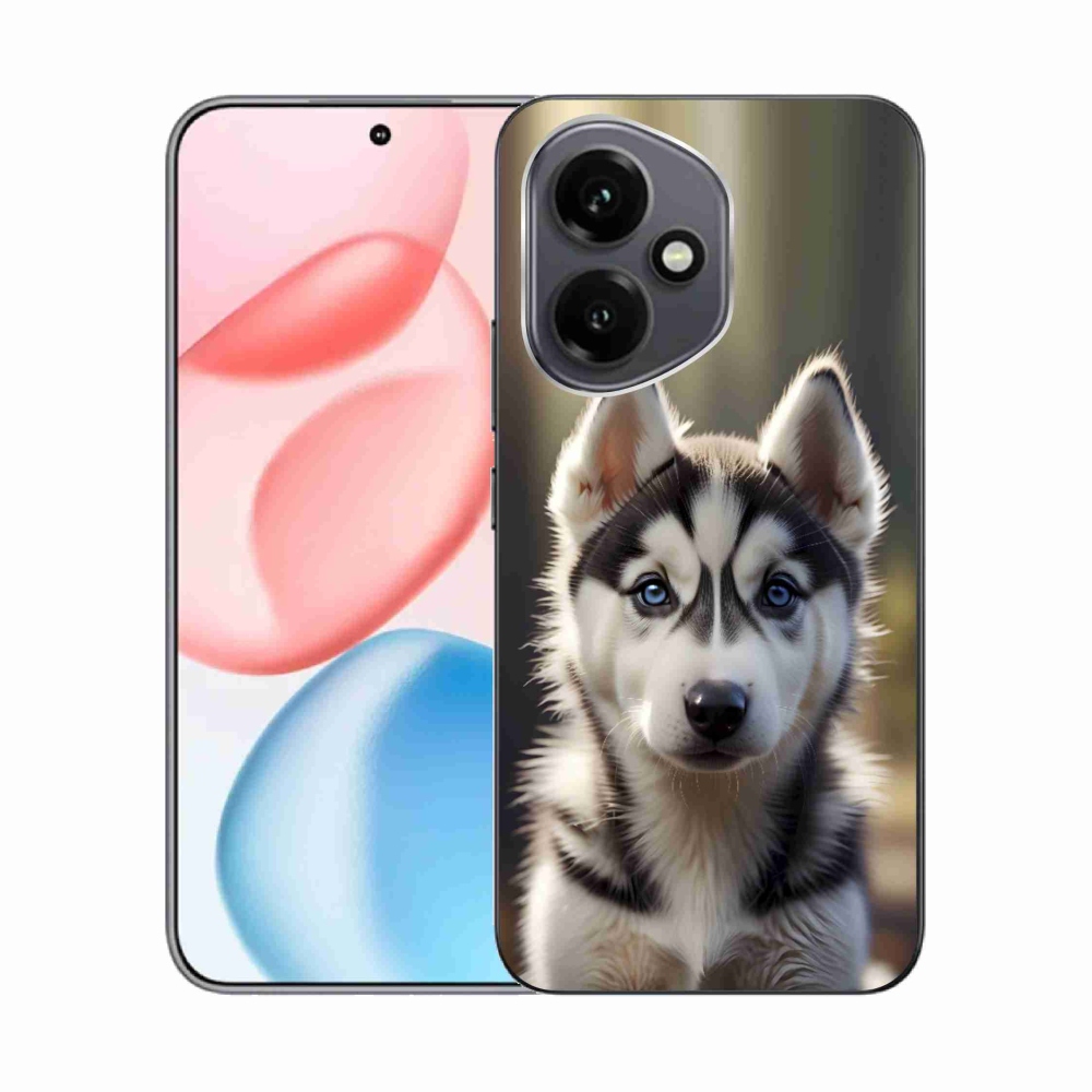 Gelový kryt mmCase na Honor 400 - roztomilý sibiřský husky