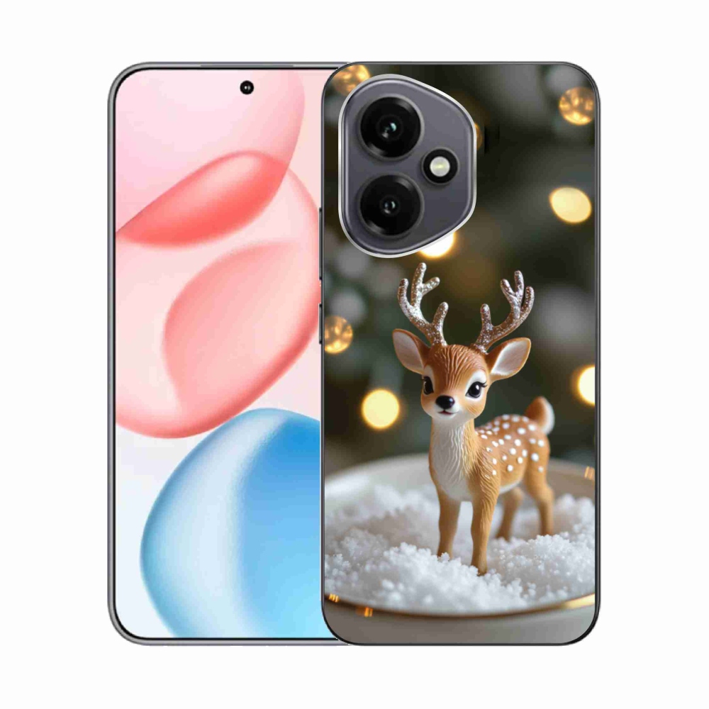Gelový kryt mmCase na Honor 400 - roztomilý vánoční jelen