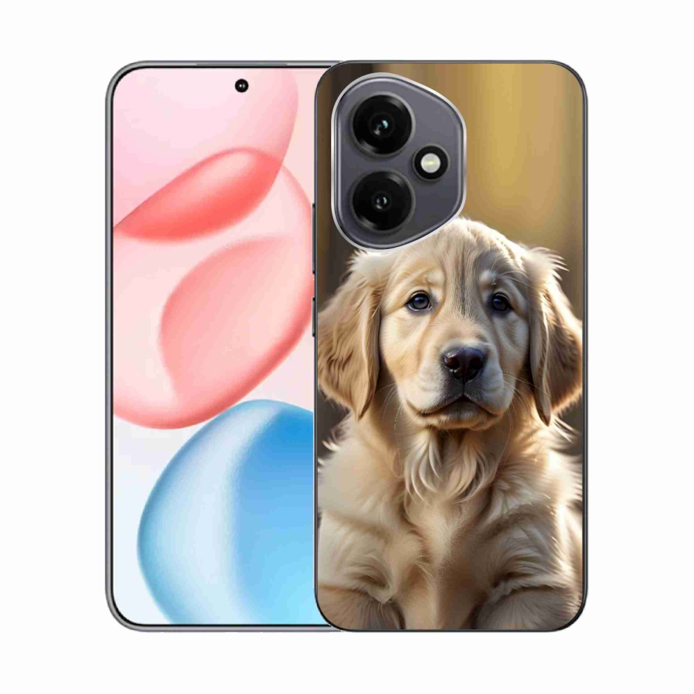 Gelový kryt mmCase na Honor 400 - roztomilý zlatý retrívr