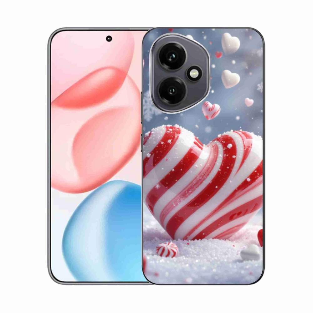 Gelový kryt mmCase na Honor 400 - sladké srdce