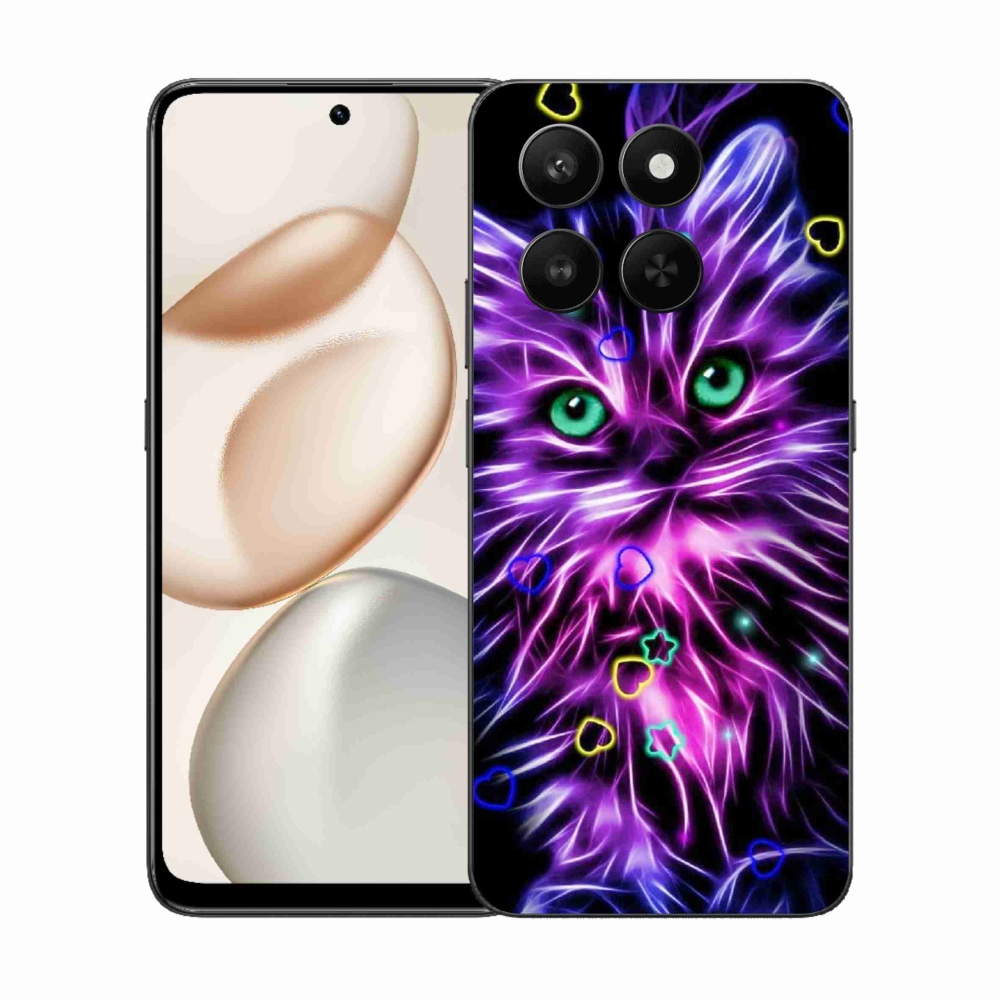 Gelový kryt mmCase na Honor 400 Smart 5G/4G/Honor X7d - abstraktní kočka