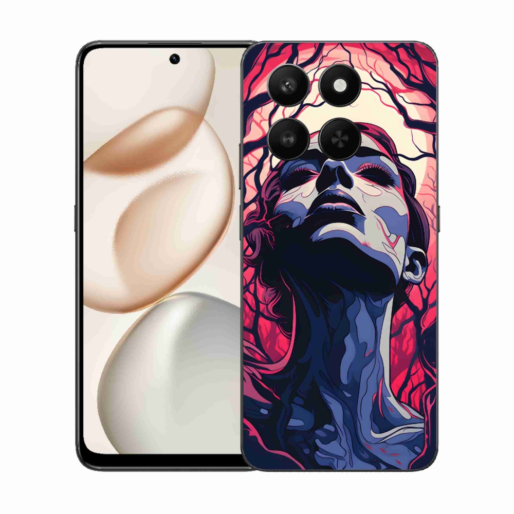 Gelový kryt mmCase na Honor 400 Smart 5G/4G/Honor X7d - abstraktní obličej