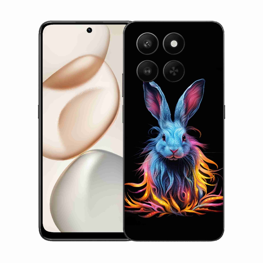 Gelový kryt mmCase na Honor 400 Smart 5G/4G/Honor X7d - abstraktní zajíc