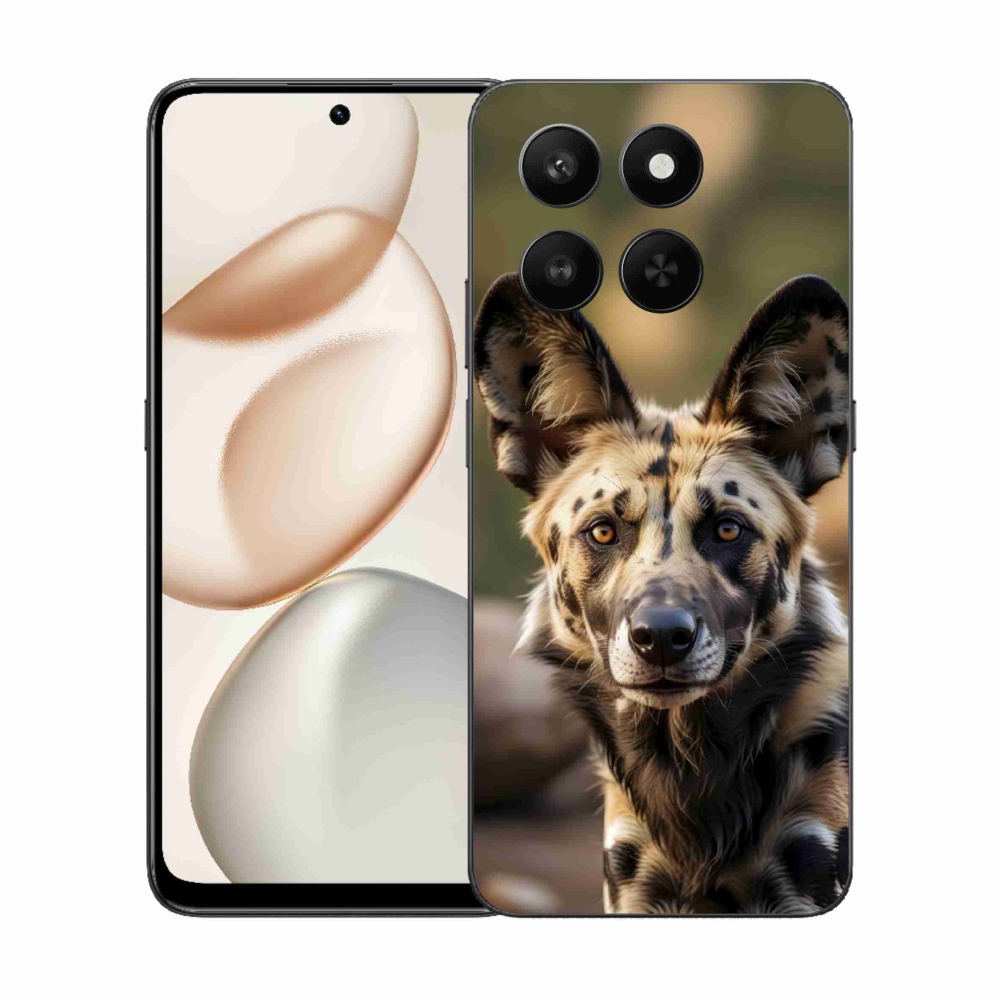 Gelový kryt mmCase na Honor 400 Smart 5G/4G/Honor X7d - africký divoký pes