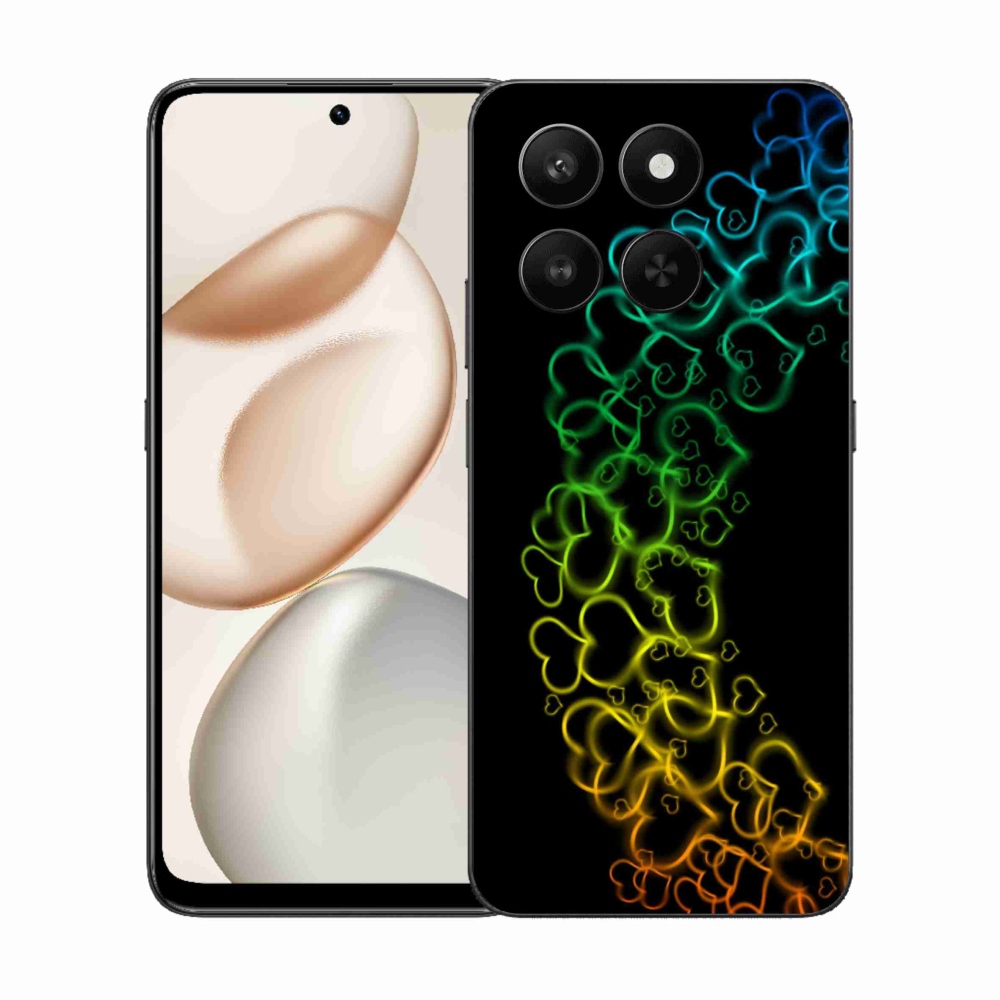 Gelový kryt mmCase na Honor 400 Smart 5G/4G/Honor X7d - barevná srdíčka