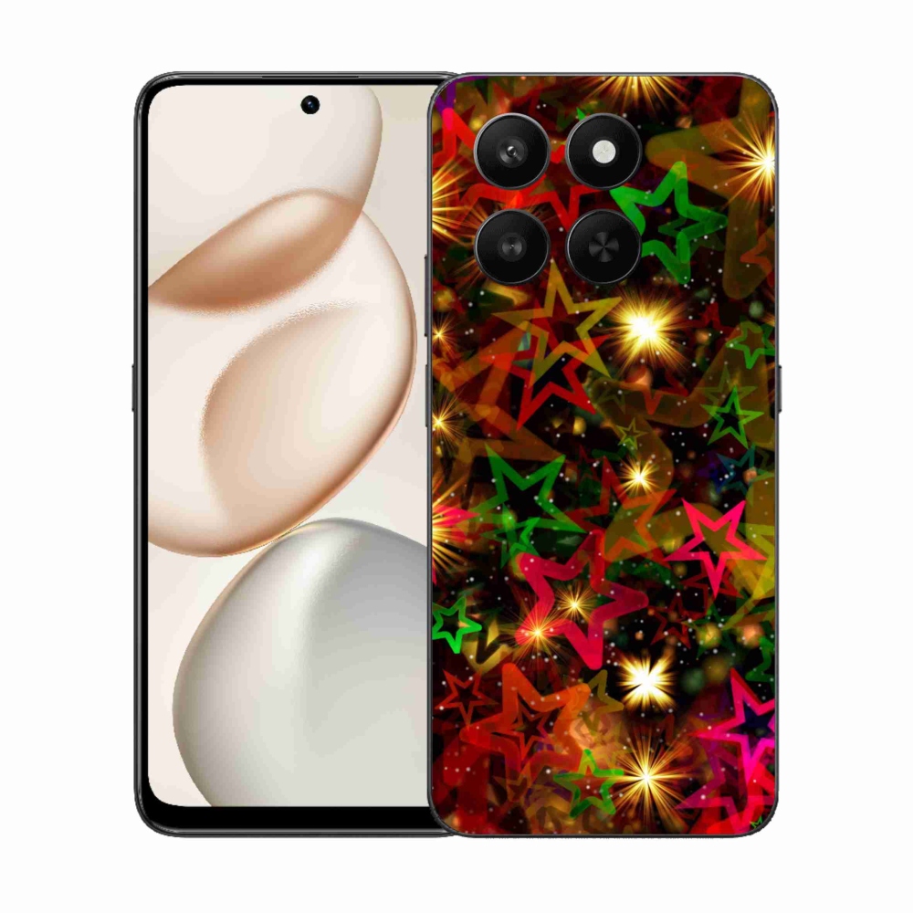 Gelový kryt mmCase na Honor 400 Smart 5G/4G/Honor X7d - barevné hvězdičky