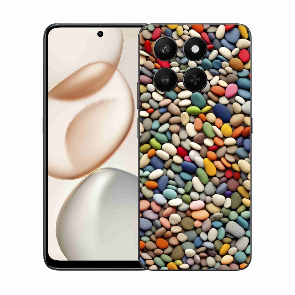 Gelový kryt mmCase na Honor 400 Smart 5G/4G/Honor X7d - barevné kamínky 2