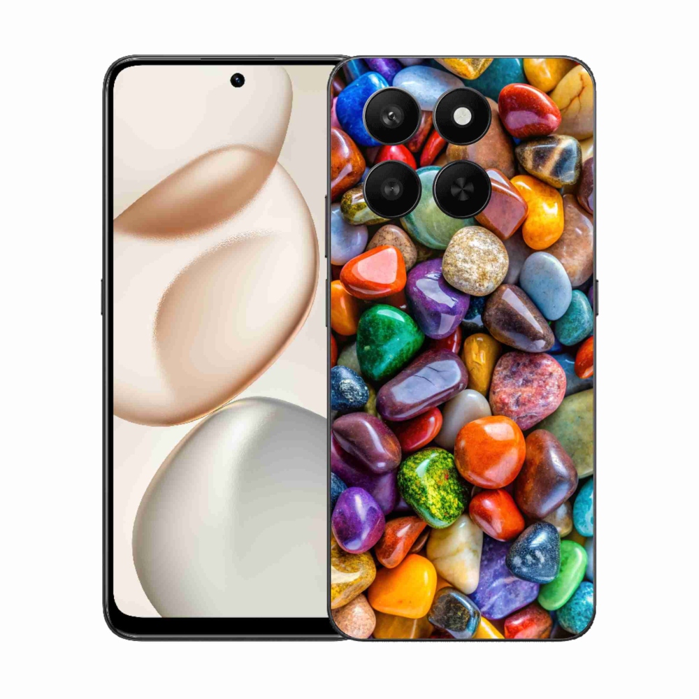 Gelový kryt mmCase na Honor 400 Smart 5G/4G/Honor X7d - barevné kamínky