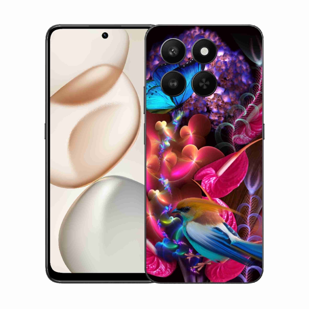 Gelový kryt mmCase na Honor 400 Smart 5G/4G/Honor X7d - barevné květiny