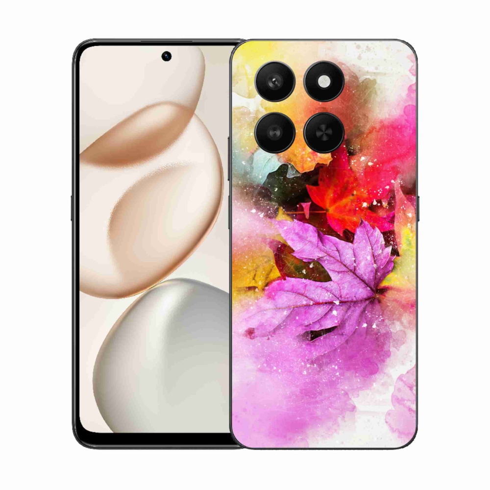 Gelový kryt mmCase na Honor 400 Smart 5G/4G/Honor X7d - barevné listy