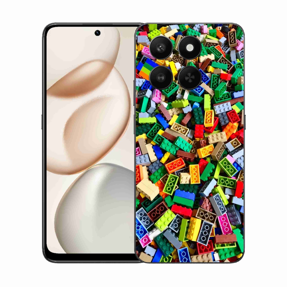 Gelový kryt mmCase na Honor 400 Smart 5G/4G/Honor X7d - barevné stavební kostky
