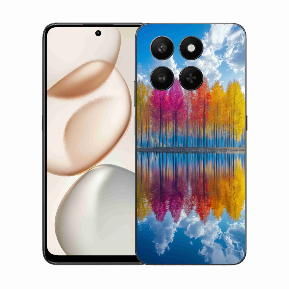 Gelový kryt mmCase na Honor 400 Smart 5G/4G/Honor X7d - barevné stromy