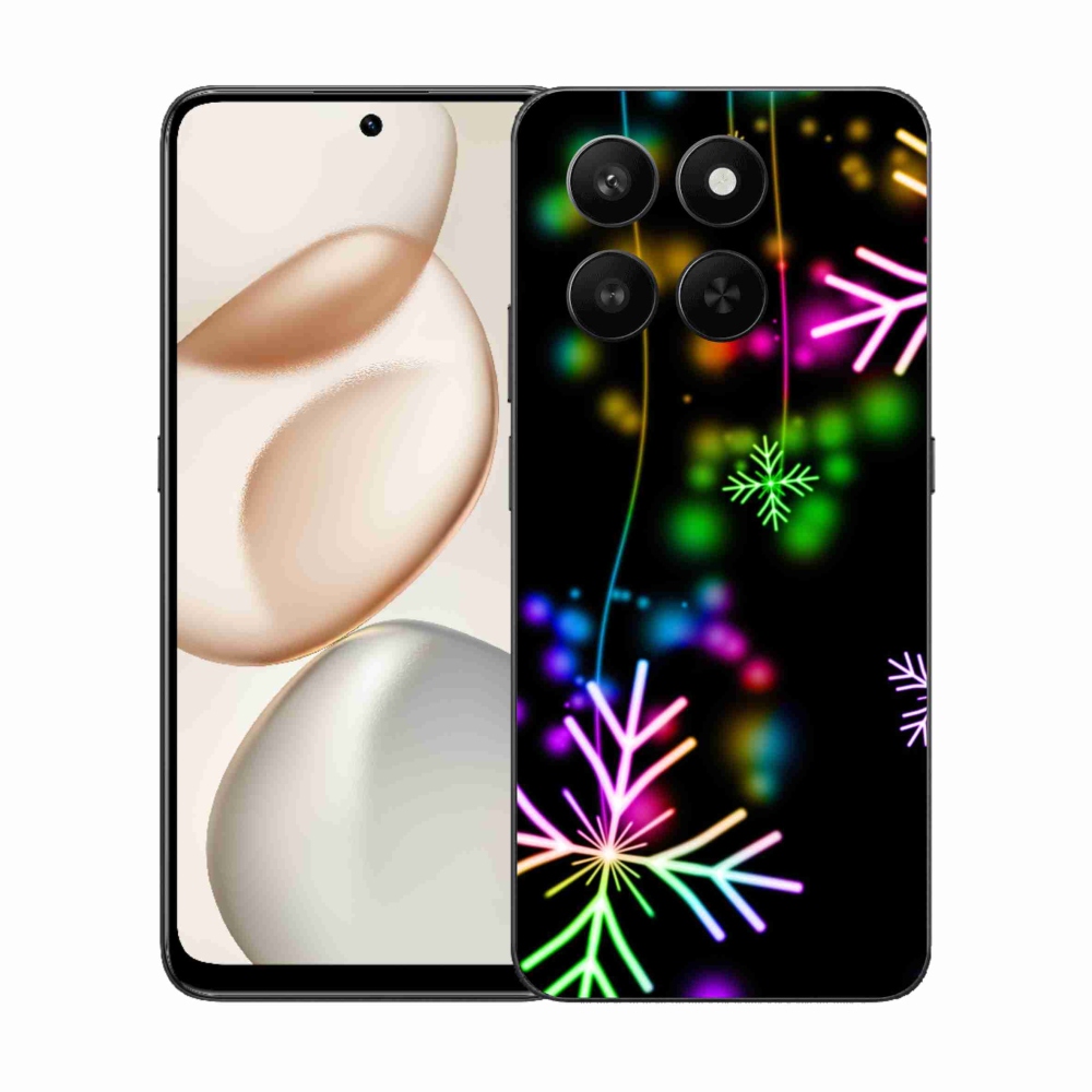 Gelový kryt mmCase na Honor 400 Smart 5G/4G/Honor X7d - barevné vločky