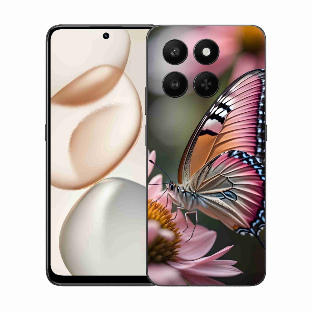 Gelový kryt mmCase na Honor 400 Smart 5G/4G/Honor X7d - barevný motýl