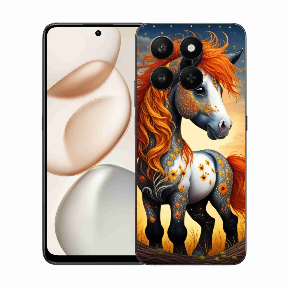 Gelový kryt mmCase na Honor 400 Smart 5G/4G/Honor X7d - barevný poník