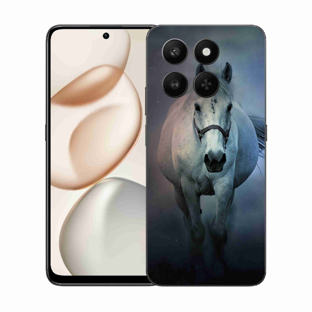 Gelový kryt mmCase na Honor 400 Smart 5G/4G/Honor X7d - běžící bílý kůň