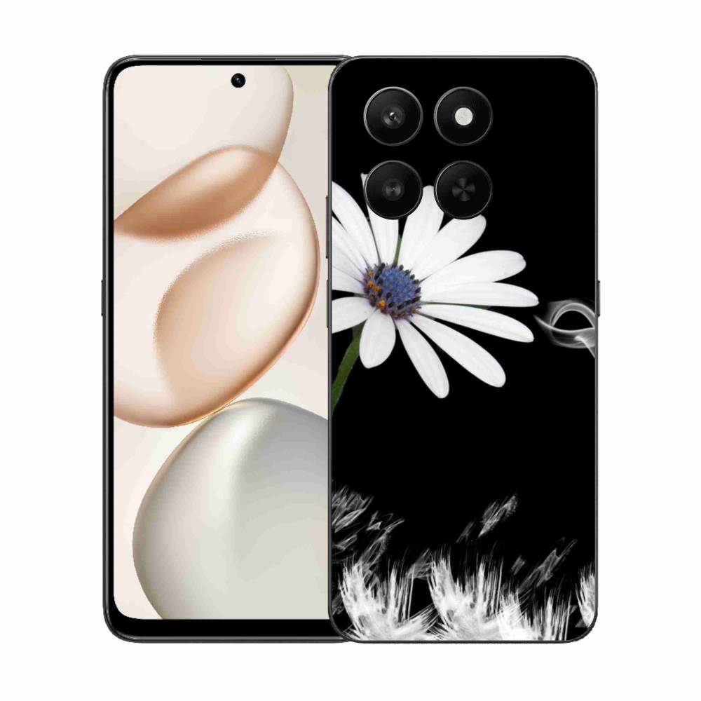 Gelový kryt mmCase na Honor 400 Smart 5G/4G/Honor X7d - bílá květina