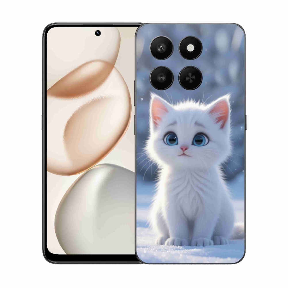 Gelový kryt mmCase na Honor 400 Smart 5G/4G/Honor X7d - bílé kotě 3