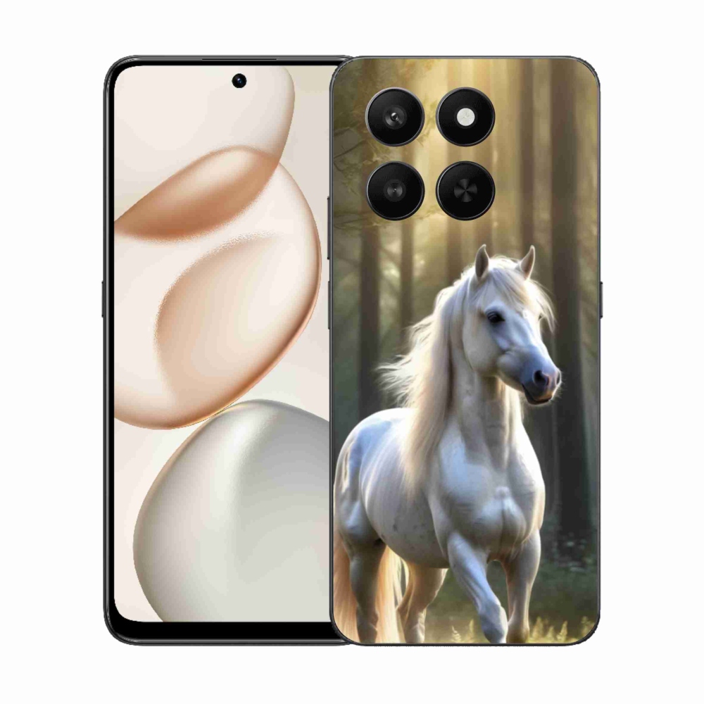 Gelový kryt mmCase na Honor 400 Smart 5G/4G/Honor X7d - bílý kůň 3